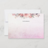 Little Chick Pink Ribbon Dankeschön Karte (Rückseite)