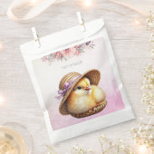 Little Chick Pink Ribbon Gefälligkeitsags Geschenktütchen (Ausgeschnitten)