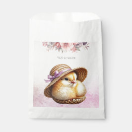 Little Chick Pink Ribbon Gefälligkeitsags Geschenktütchen