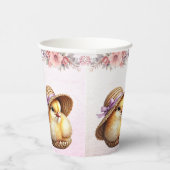 Little Chick Pink Ribbon Paper Cups Pappbecher (Rechts)
