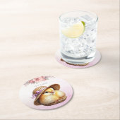 Little Chick Pink Ribbon Paper Untersetzer (Vor Ort)
