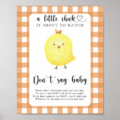 Little Chick Sag kein Baby Poster (Vorne)