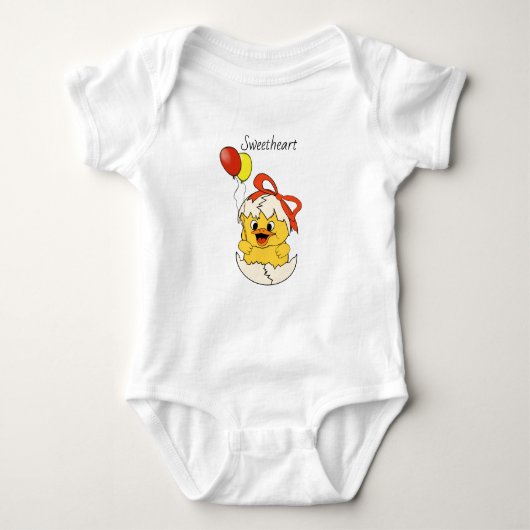 Little Chick "Sweetheart" Bodysuit Baby Strampler (Vorderseite)