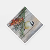 Little Chickadee auf der Bühnenbasis Serviette (Ecke)