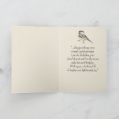 Little Chickadee Bird Personality Fun Geburtstag Karte (Innenseite)