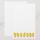 Little Chicks Stationery Briefpapier (Vorne/Hinten)