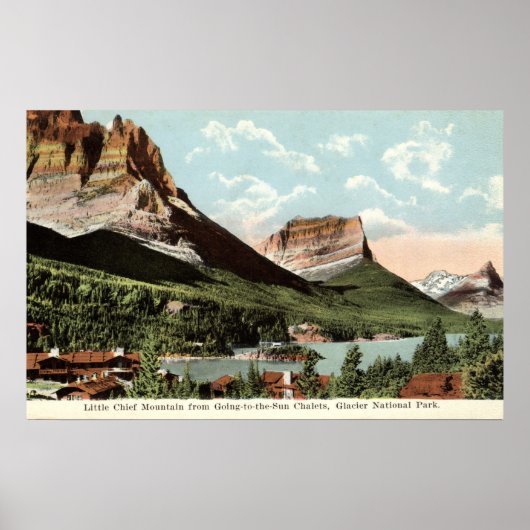 Little Chief Mountain, Glacier National Park, MT Poster (Vorne)