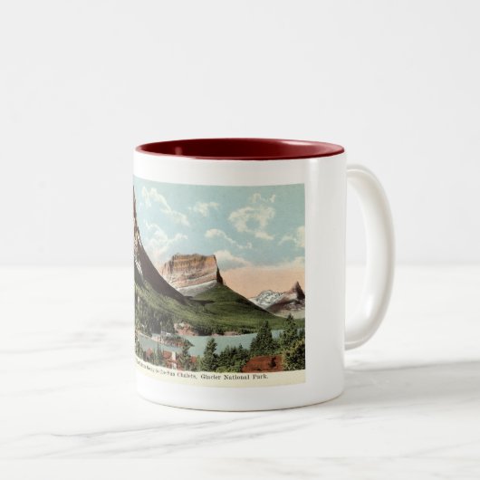 Little Chief Mountain, Glacier National Park, MT Zweifarbige Tasse (VorderseiteRechts)
