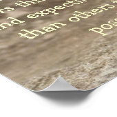 Little Chipmunk Excellence Quote Poster (Ecke)