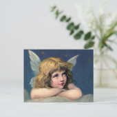 Little christmas angel feiertagspostkarte (Stehend Vorderseite)