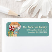 Little Christmas Angel Return Address Label - d4 (Insitu)
