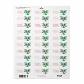 Little Christmas Fairy Return Address Label (Vorne)