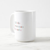 Little Christmas Miracle Grandpa Grandfather Quote Kaffeetasse (Vorderseite Links)