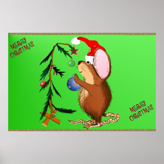 Little Christmas Mouse Poster (Vorne)