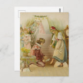 "Little Cinders" Märchenkunst von E S Hardy Postkarte (Vorne/Hinten)