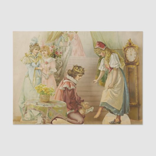 "Little Cinders" Märchenkunst von E S Hardy Seidenpapier (Vorderseite)