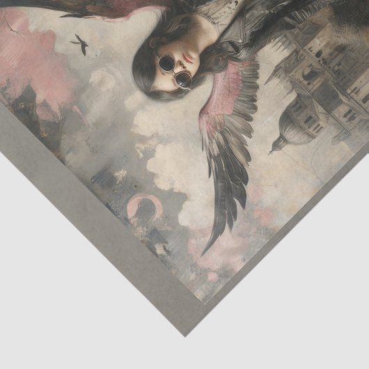 Little city angel child in Italy - Seidenpapier (Ausschnitt)