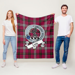 Little Clan Abzeichen Tartan Kariert Fleecedecke