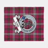 Little Clan Abzeichen Tartan Kariert Fleecedecke (Vorderseite (Horizontal))