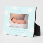 Little Cloud Pastel Blue Fotoplatte (Seite)