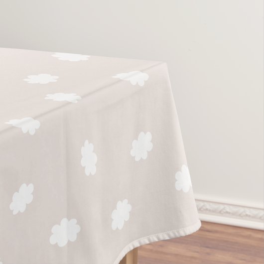 Little Cloud Pastel Gray Tischdecke (Beispiel)