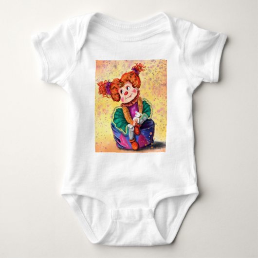 Little Clown Baby Bodysuit Happy Circus Baby Strampler (Vorderseite)