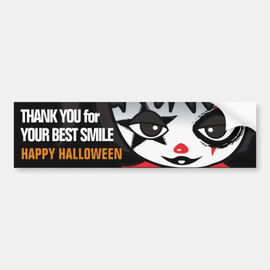 Little Clown Crime Halloween Autoaufkleber (Vorne)