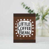 Little Coffee Bean Postcard Postkarte (Stehend Vorderseite)