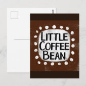 Little Coffee Bean Postcard Postkarte (Vorne/Hinten)