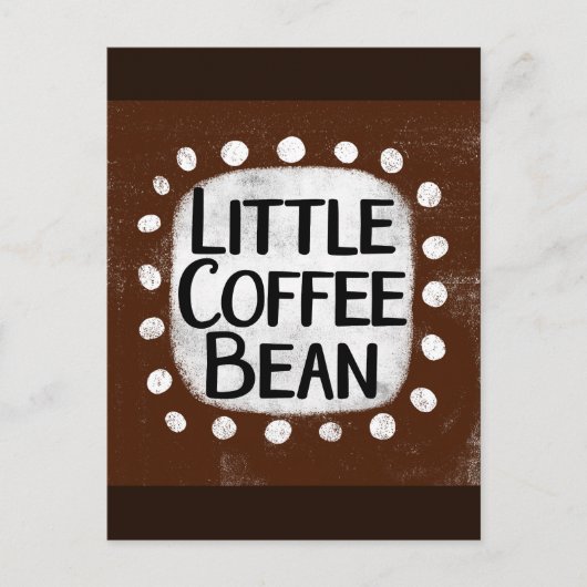 Little Coffee Bean Postcard Postkarte (Vorderseite)