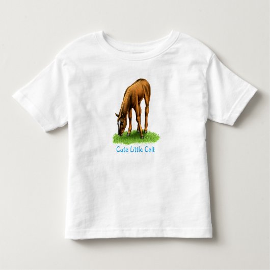 Little Colt Foal Horse Baby Shirt (Vorderseite)