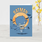 Little Comic Batman Flying Kick Karte (Gelbe Blume)