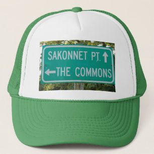 Little Compton, RI - Die Commons, Sakonnet Point Truckerkappe