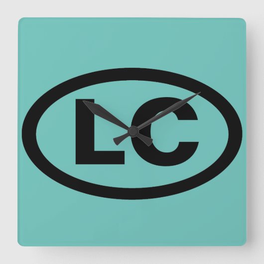 Little Compton, RI LC Quadratische Wanduhr (Vorderseite)