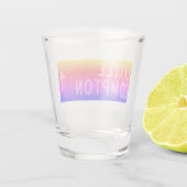 Little Compton, RI Rainbow Schnapsglas (Rückseite)