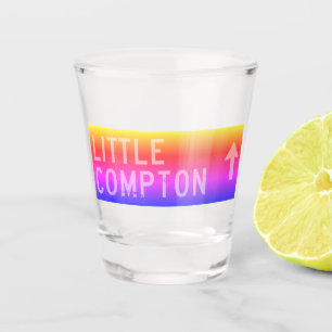 Little Compton, RI Rainbow Schnapsglas