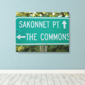 Little Compton, RI - Sakonnet Point, die Commons Leinwanddruck (Insitu (Holzboden))