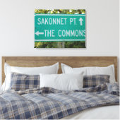 Little Compton, RI - Sakonnet Point, die Commons Leinwanddruck (Insitu (Schlafzimmer))