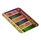 Little Compton, RI Summer Beach Cabanas (LC) Magnet (Rechte Seite)