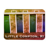 Little Compton, RI Summer Beach Cabanas (LC) Magnet (Horizontal)