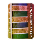 Little Compton, RI Summer Beach Cabanas (LC) Magnet (Vertikal)