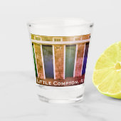 Little Compton, RI Summer Beach Cabanas (LC) Schnapsglas (Vorderseite)