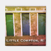 Little Compton, RI Summer Beach Lockers (LC) Magnet (Vorne)