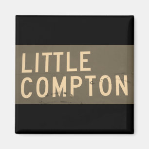 Little Compton, RI Vintage Straßenschild (LC) Magnet