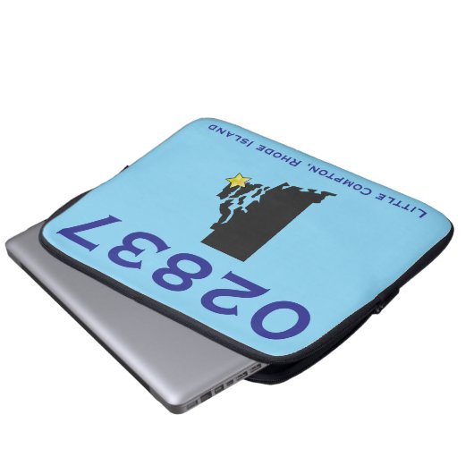 Little Compton, RI Zip Code - 02837 - Sakonnet, LC Laptopschutzhülle (Vorne Knopf)