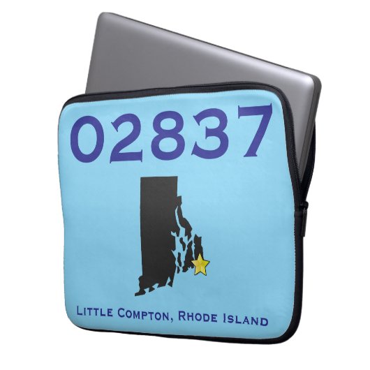 Little Compton, RI Zip Code - 02837 - Sakonnet, LC Laptopschutzhülle (Vorderseite Links)