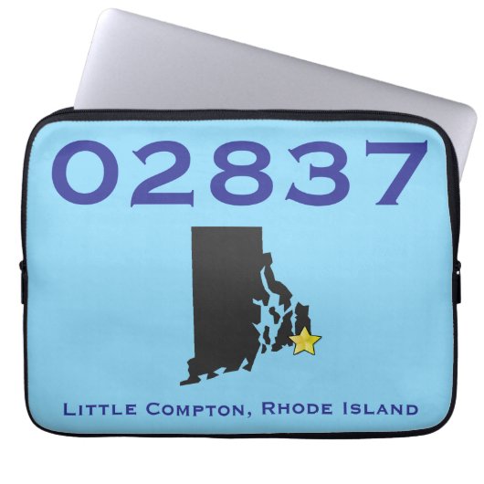 Little Compton, RI Zip Code - 02837 - Sakonnet, LC Laptopschutzhülle (Vorderseite)