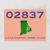 Little Compton, RI Zip Code - 02837 - Sakonnet, LC Postkarte (Vorderseite)
