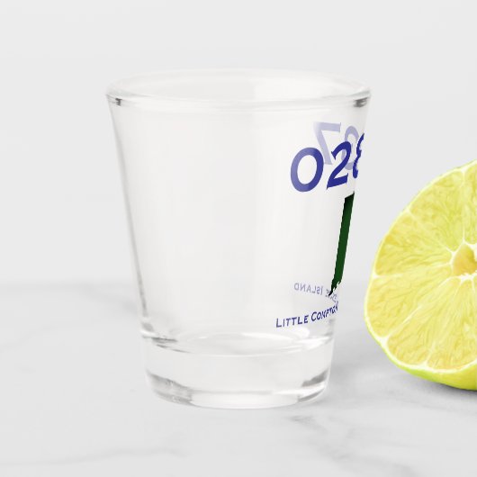 Little Compton, RI Zip Code - 02837 - Sakonnet, LC Schnapsglas (Links)