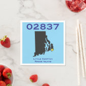 Little Compton, RI Zip Code - 02837 - Sakonnet, LC Serviette (Beispiel)